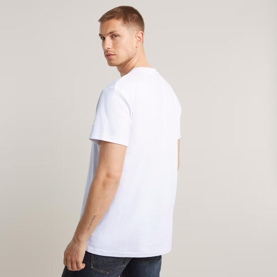 G-Star RAW G-Script T-Shirt Wit Heren