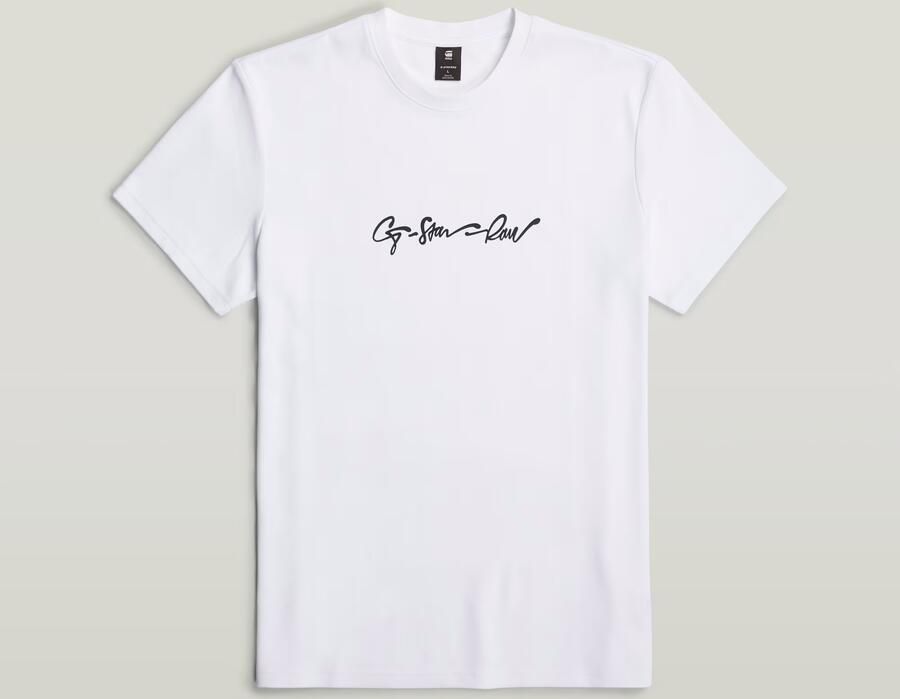 G-Star RAW G-Script T-Shirt Wit Heren - Foto 6