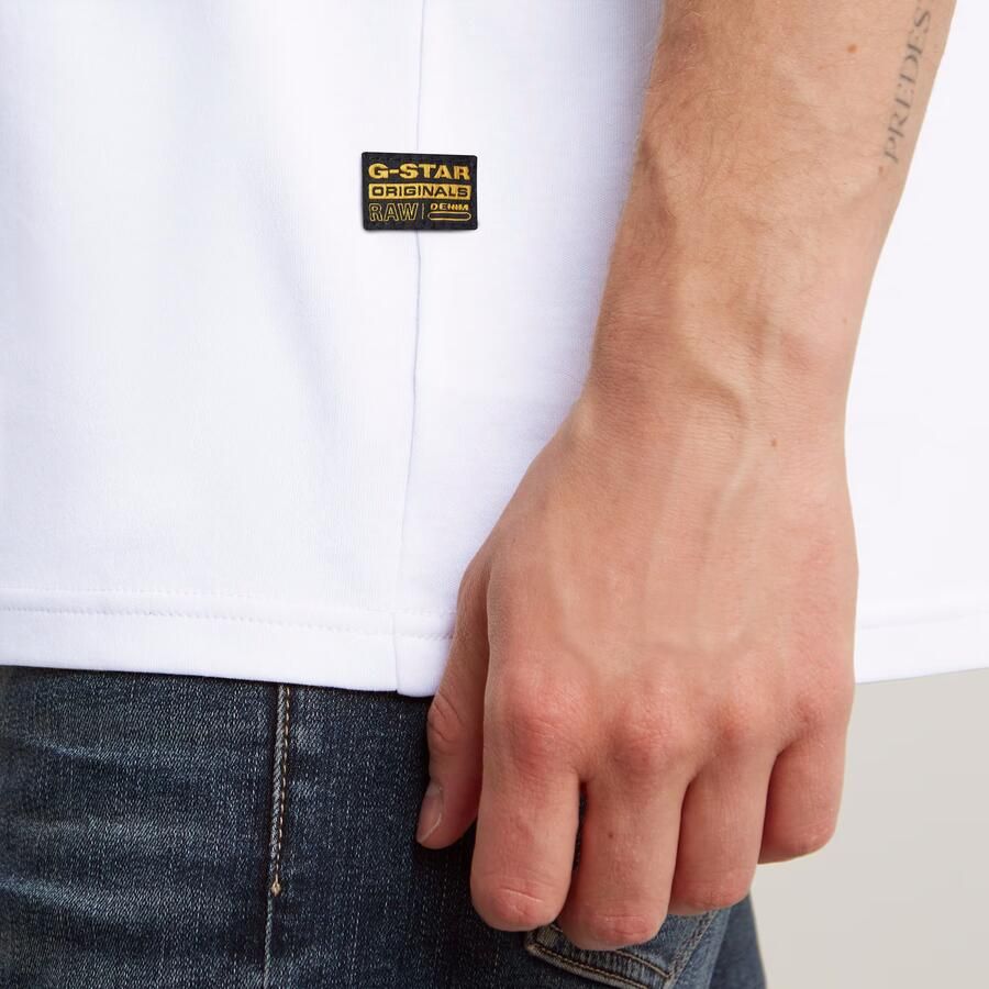 G-Star RAW G-Script T-Shirt Wit Heren - Foto 3