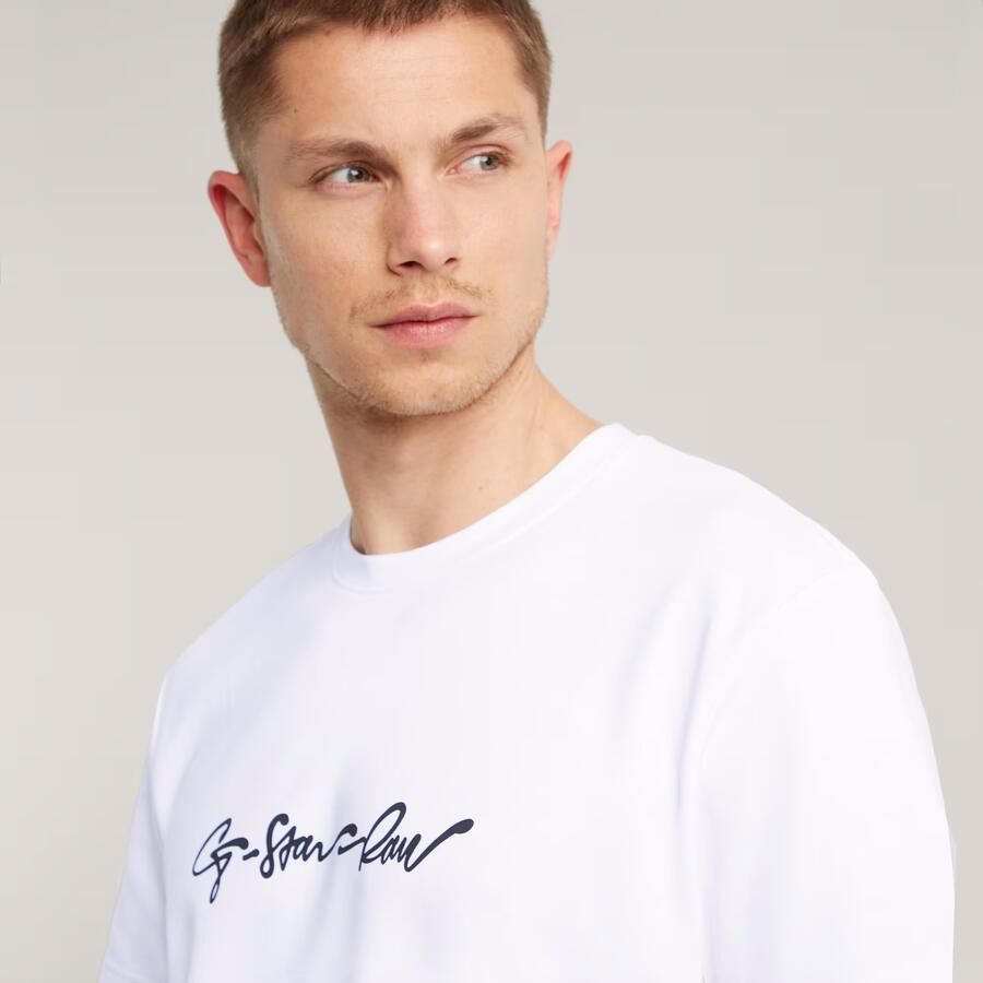 G-Star RAW G-Script T-Shirt Wit Heren - Foto 4