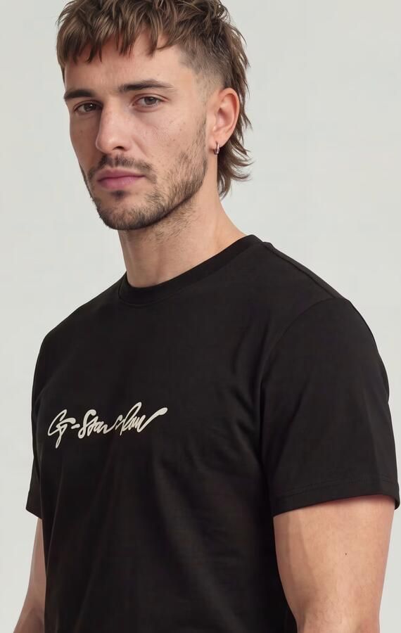 G-Star RAW G-Script T-Shirt Zwart Heren - Foto 7