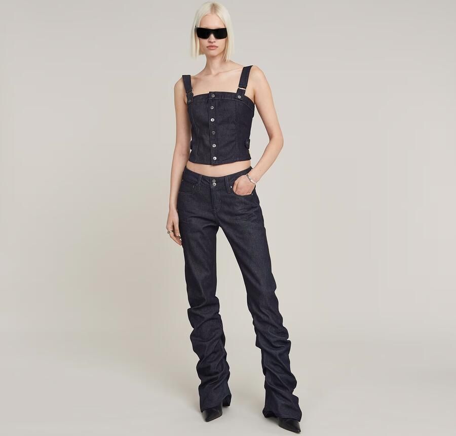 G-Star RAW G-Staq Low Bootcut Jeans Donkerblauw Dames - Foto 5