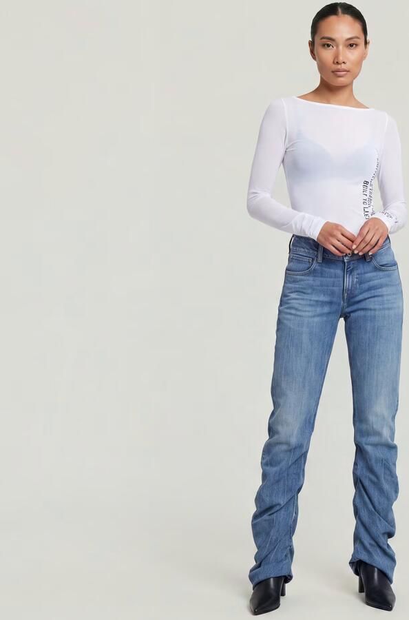 G-Star RAW G-Staq Low Bootcut Jeans Midden blauw Dames - Foto 6