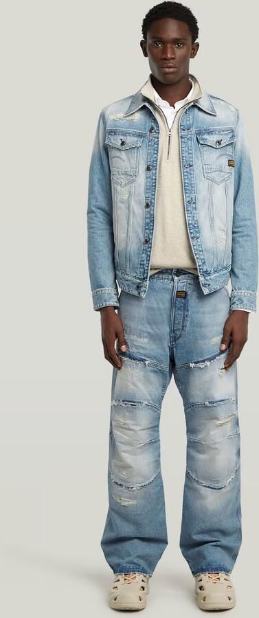 G-Star RAW G-STAR Elwood Unisex Low Loose Jeans Midden blauw Heren - Foto 6