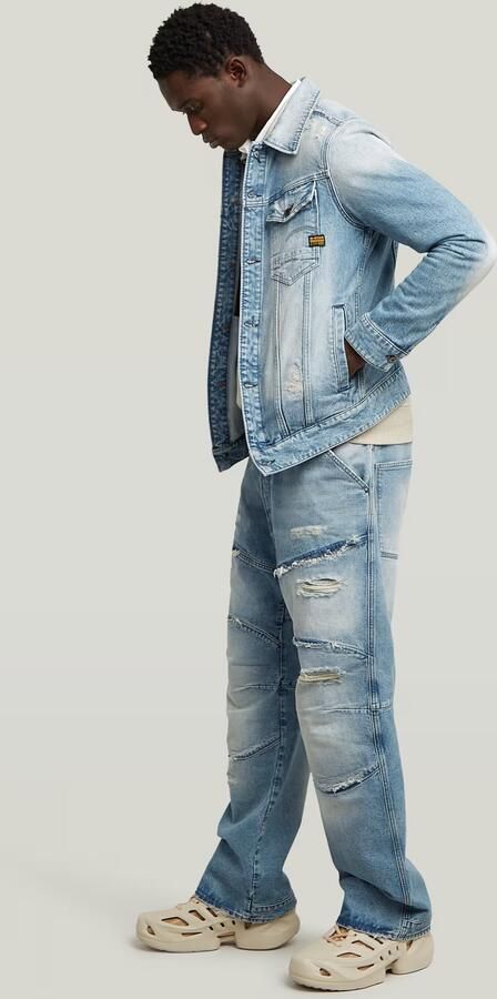 G-Star RAW G-STAR Elwood Unisex Low Loose Jeans Midden blauw Heren - Foto 5