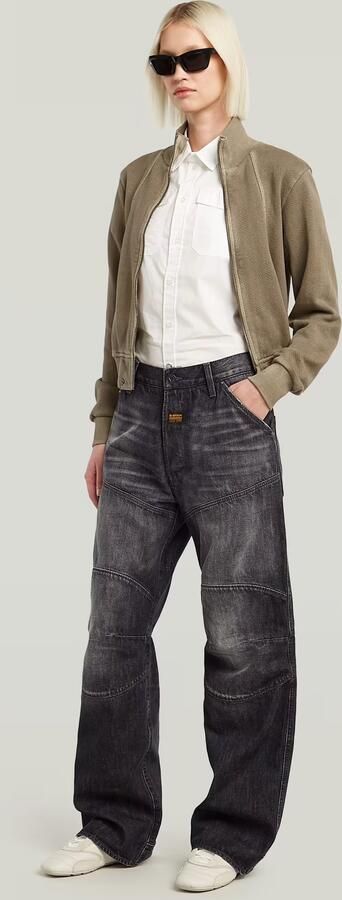 G-Star RAW G-STAR Elwood Unisex Low Loose Jeans Zwart Heren - Foto 7