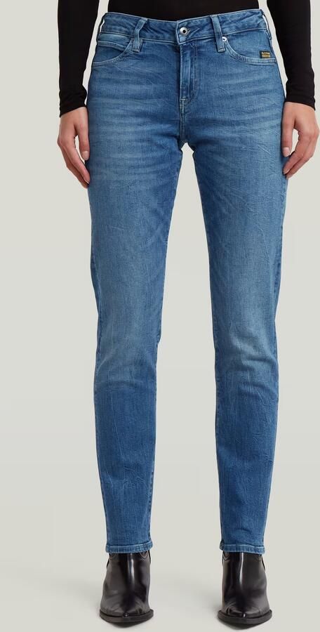 G-Star RAW G-STAR Lennoxx Slim Straight Jeans Donkerblauw Dames