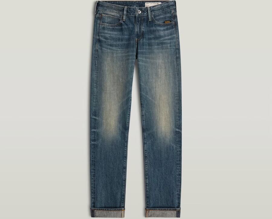 G-Star RAW G-STAR Lennoxx Slim Straight Jeans Donkerblauw Dames