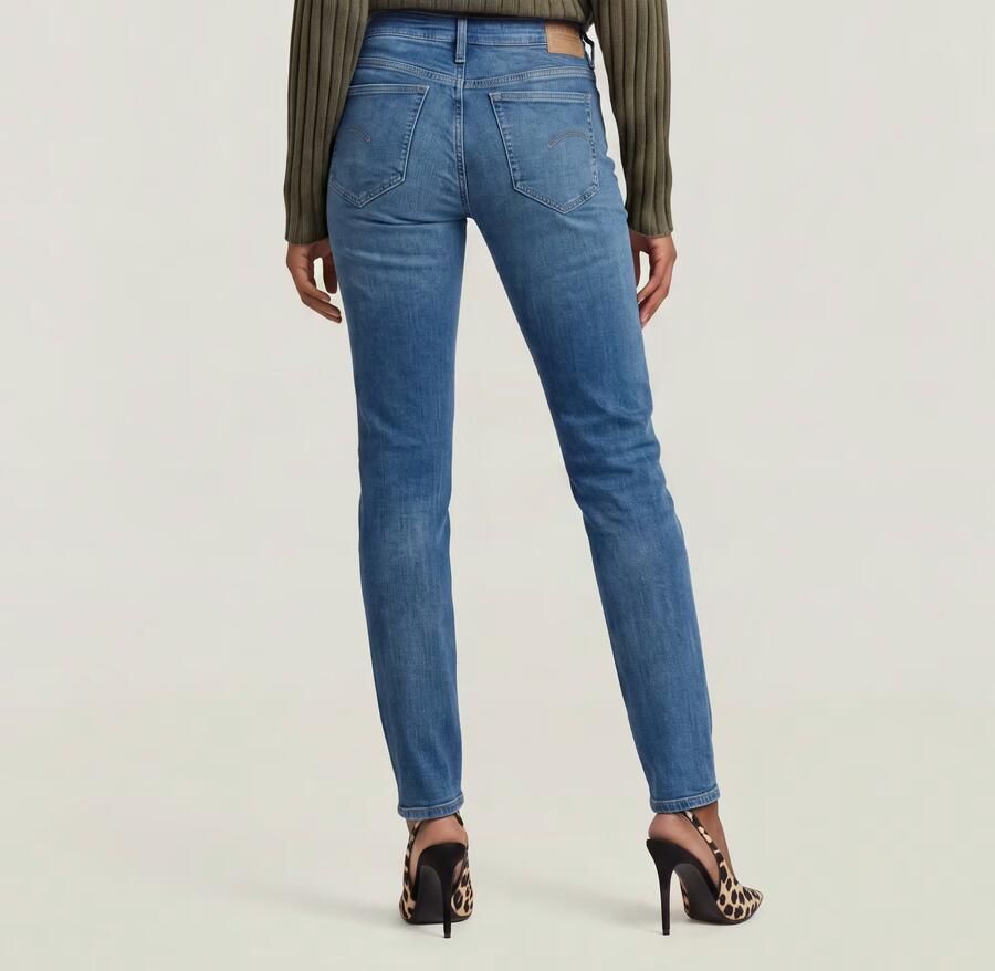 G-Star RAW G-STAR Lennoxx Slim Straight Jeans Donkerblauw Dames - Foto 4