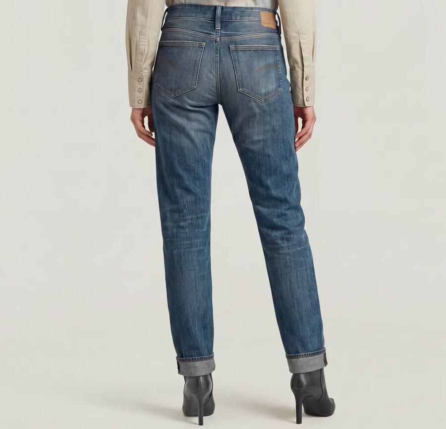 G-Star RAW G-STAR Lennoxx Slim Straight Jeans Donkerblauw Dames - Foto 5