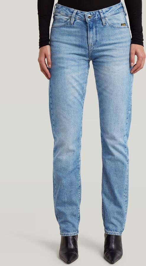 G-Star RAW G-STAR Lennoxx Slim Straight Jeans Midden blauw Dames