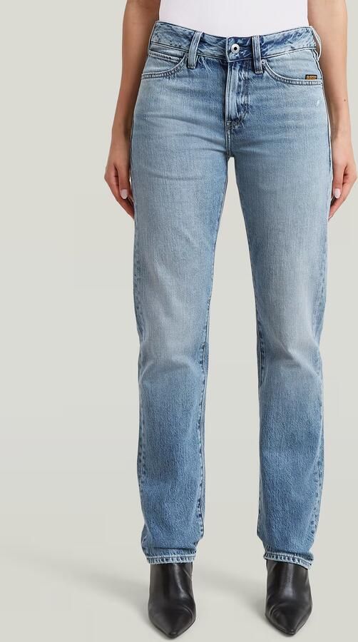 G-Star RAW G-STAR Lennoxx Slim Straight Jeans Midden blauw Dames