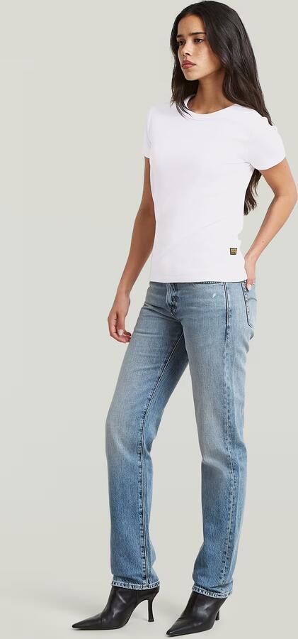 G-Star RAW G-STAR Lennoxx Slim Straight Jeans Midden blauw Dames - Foto 6