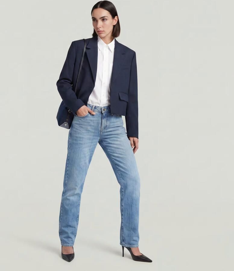 G-Star RAW G-STAR Lennoxx Slim Straight Jeans Midden blauw Dames - Foto 6
