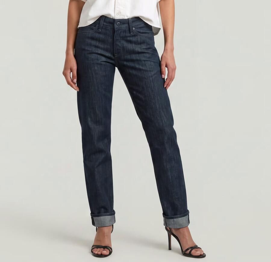 G-Star RAW G-STAR Lennoxx Slim Straight Neo Raw Jeans Donkerblauw Dames - Foto 3