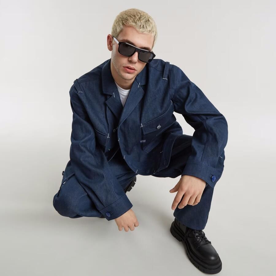 G-Star RAW G-Star Origins Bend 3D Loose Selvedge Jeans Donkerblauw Heren - Foto 3