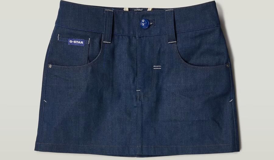 G-Star RAW G-Star Origins Bowey Selvedge Rok Donkerblauw Dames - Foto 6