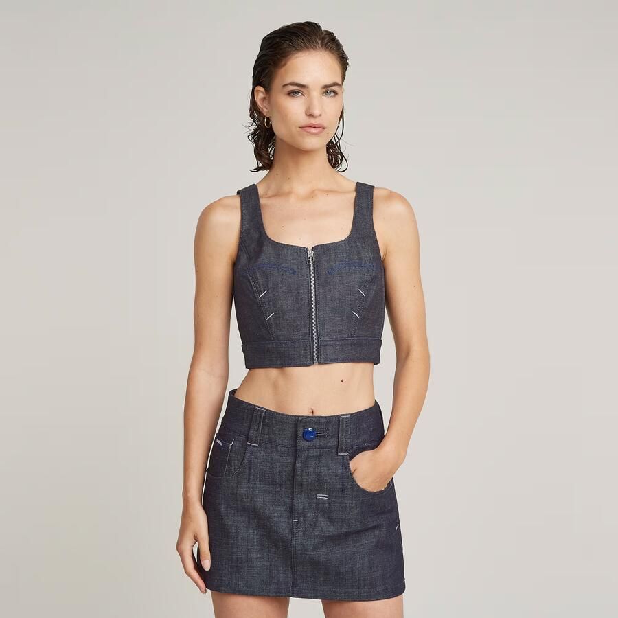 G-Star RAW G-STAR Origins Selvedge Corset Donkerblauw Dames