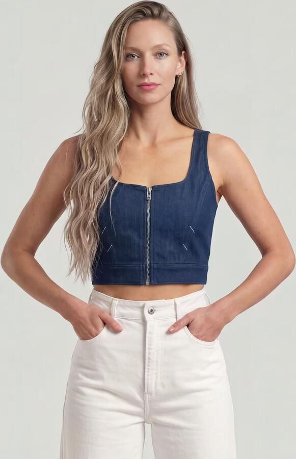 G-Star RAW G-Star Origins Selvedge Corset Donkerblauw Dames - Foto 6