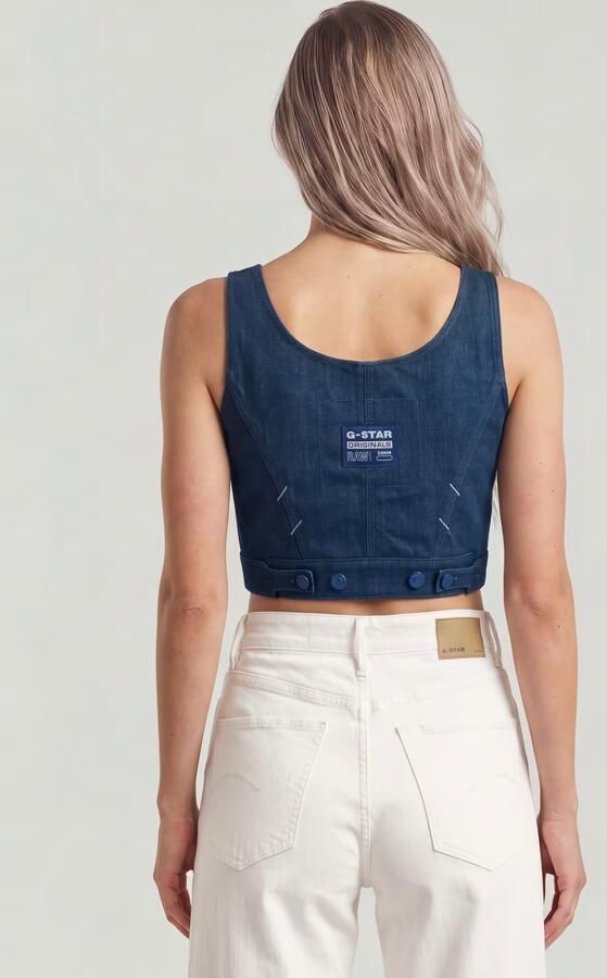 G-Star RAW G-Star Origins Selvedge Corset Donkerblauw Dames - Foto 7