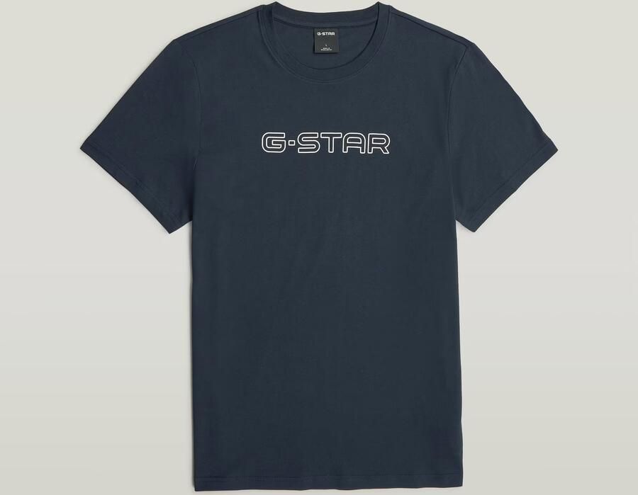 G-Star RAW G-STAR Slim T-shirt Donkerblauw Heren