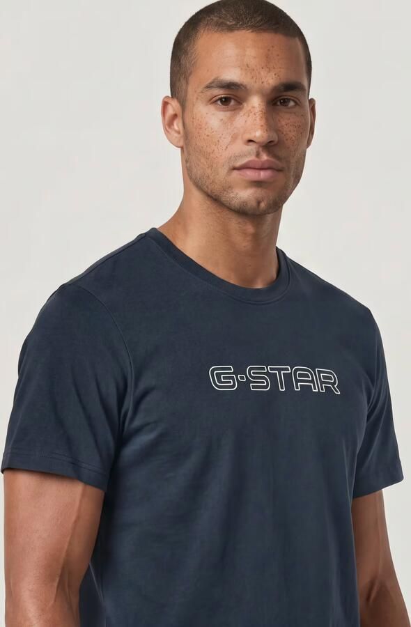 G-Star RAW G-STAR Slim T-shirt Donkerblauw Heren - Foto 3