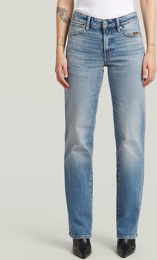 G-Star RAW G-Straight Jeans Midden blauw Dames - Foto 8