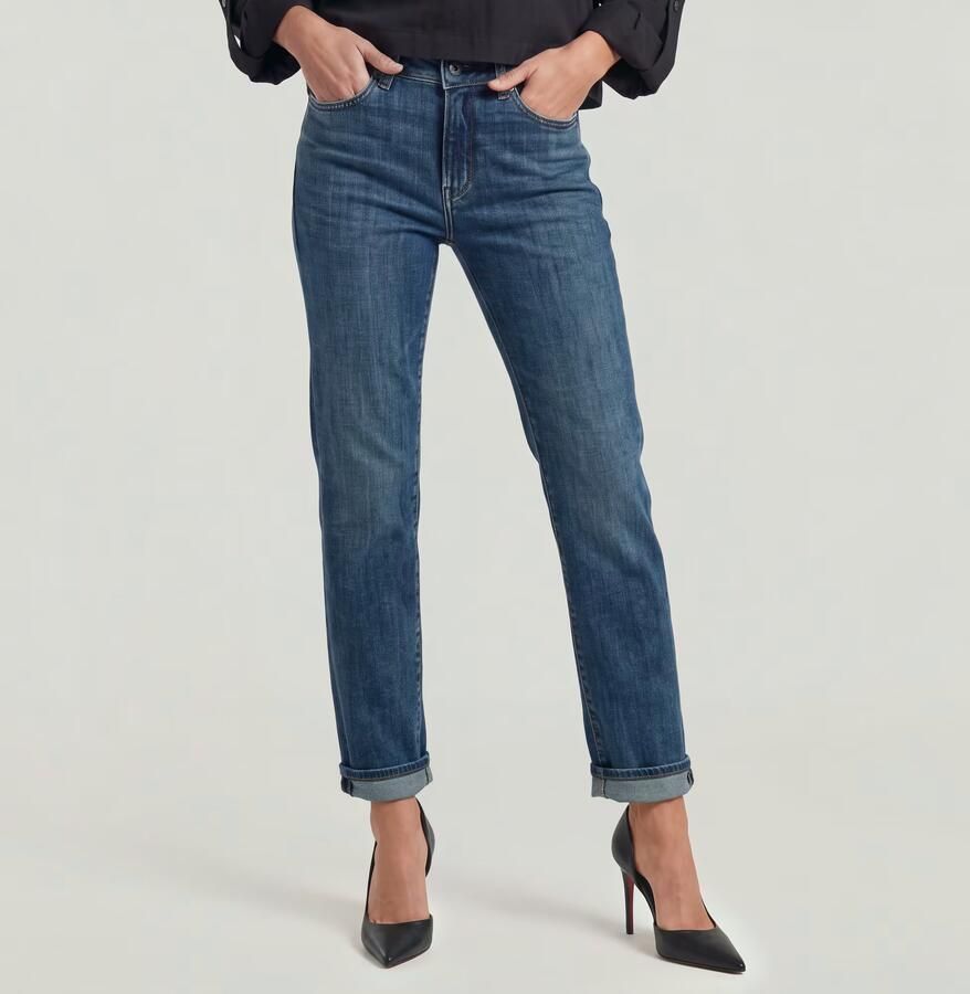 G-Star RAW G-Straight Jeans Midden blauw Dames