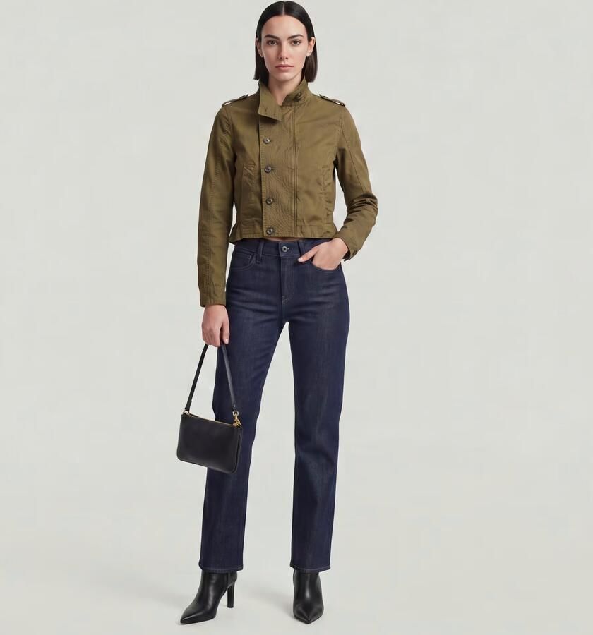 G-Star RAW G-Straight Neo Raw Jeans Donkerblauw Dames - Foto 6
