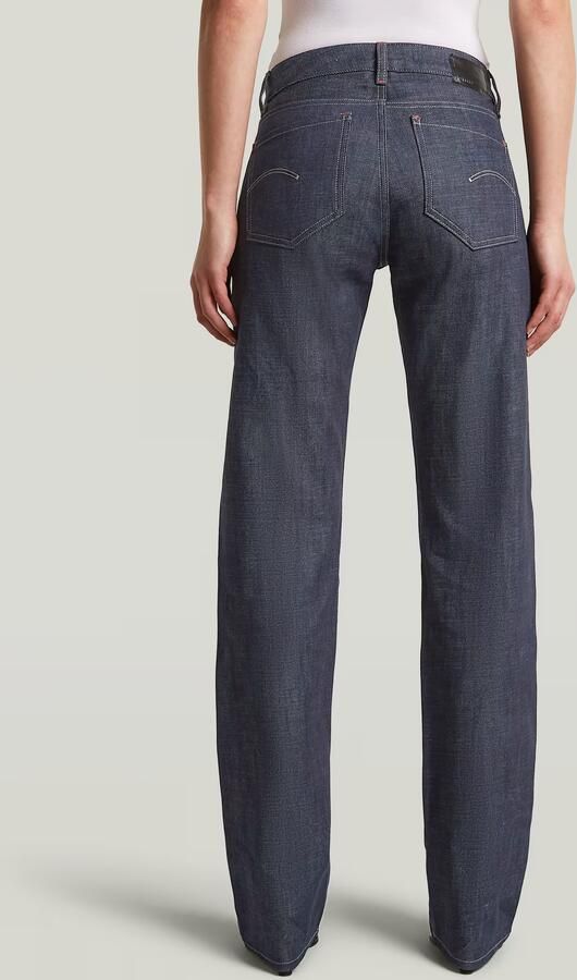 G-Star RAW G-Straight Selvedge Jeans Donkerblauw Dames
