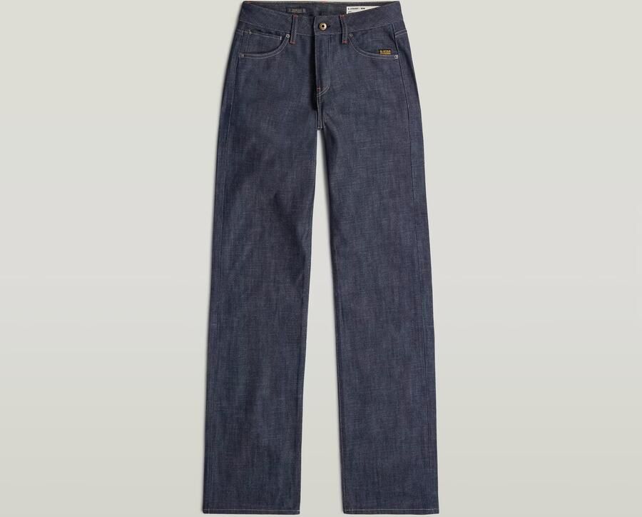G-Star RAW G-Straight Selvedge Jeans Donkerblauw Dames - Foto 4