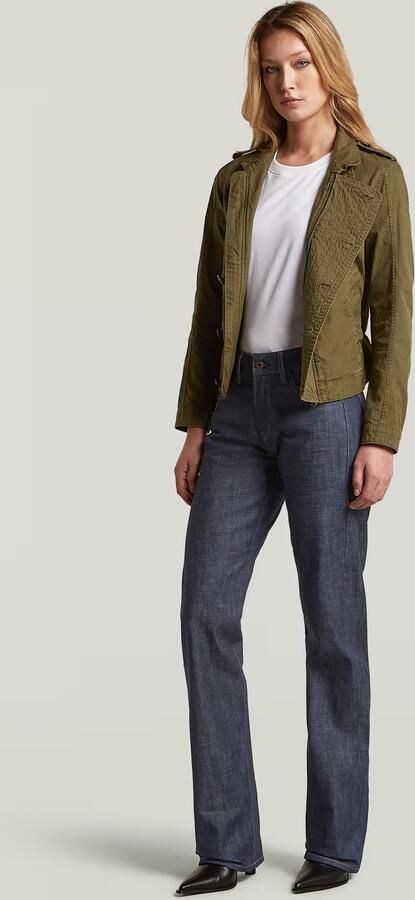 G-Star RAW G-Straight Selvedge Jeans Donkerblauw Dames - Foto 5