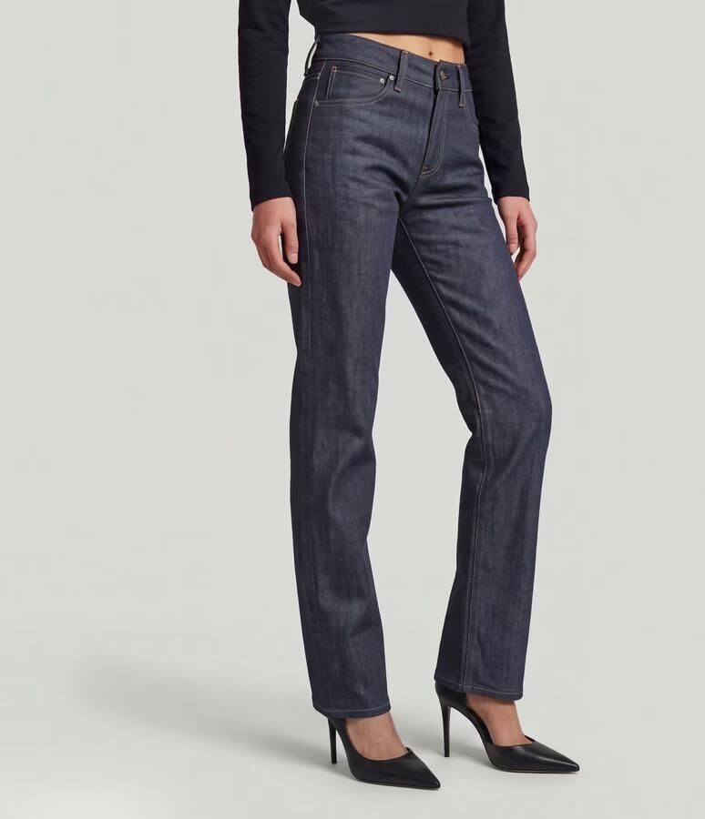 G-Star RAW G-Straight Selvedge Jeans Donkerblauw Dames - Foto 4