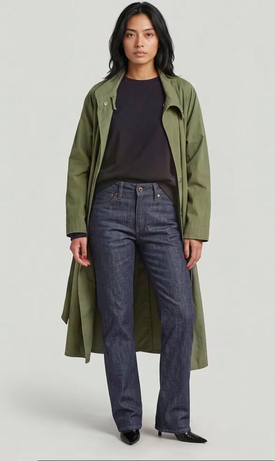 G-Star RAW G-Straight Selvedge Jeans Donkerblauw Dames - Foto 6