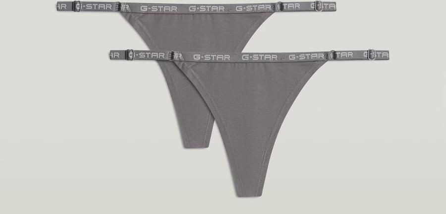 G-Star RAW G-String Set van 2 Grijs Dames