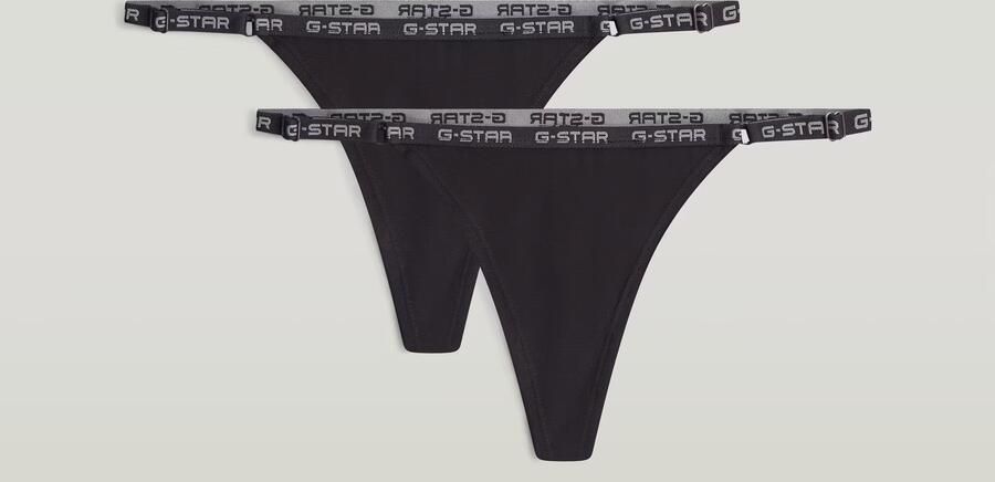 G-Star RAW G-String Set van 2 Zwart Dames