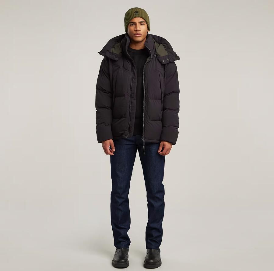 G-Star RAW G- Whistler 2.0 Gewatteerd Jack Met Capuchon Zwart Heren - Foto 4