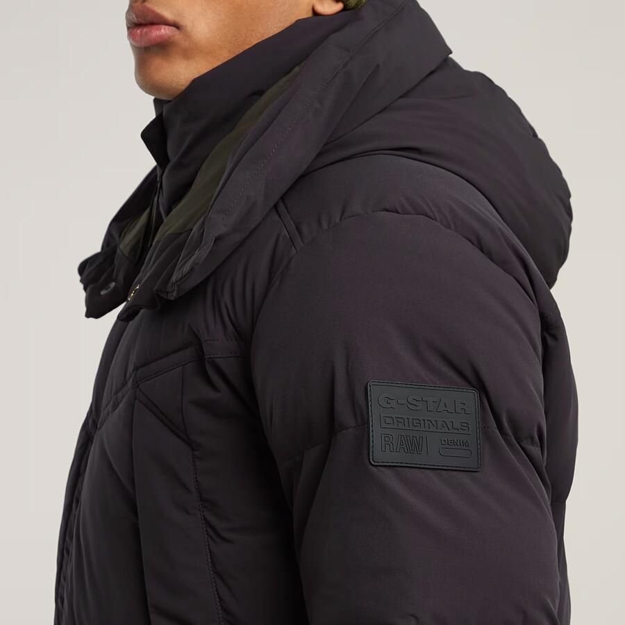 G-Star RAW G- Whistler 2.0 Gewatteerd Jack Met Capuchon Zwart Heren - Foto 2