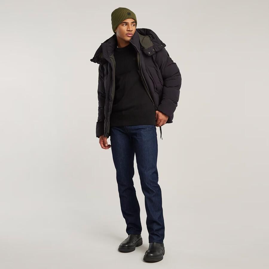 G-Star RAW G- Whistler 2.0 Gewatteerd Jack Met Capuchon Zwart Heren - Foto 3