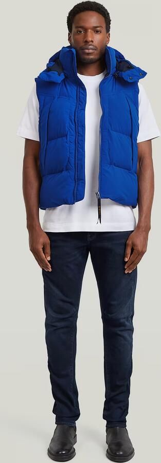 G-Star RAW G-Whistler Padded Hooded 2.0 Bodywarmer Midden blauw Heren - Foto 7
