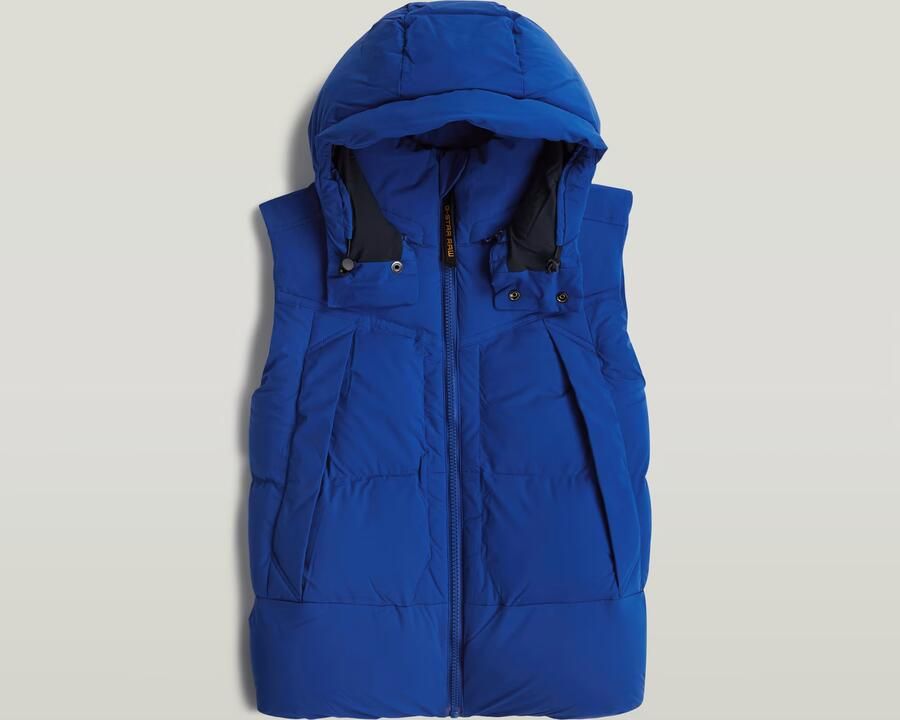 G-Star RAW G-Whistler Padded Hooded 2.0 Bodywarmer Midden blauw Heren - Foto 4