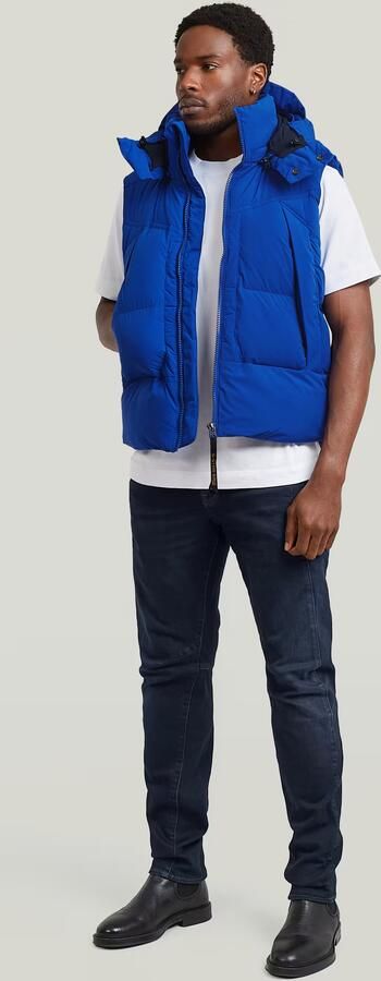 G-Star RAW G-Whistler Padded Hooded 2.0 Bodywarmer Midden blauw Heren - Foto 6