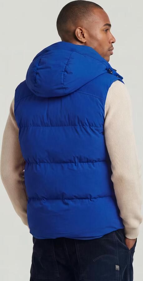 G-Star RAW G-Whistler Padded Hooded 2.0 Bodywarmer Midden blauw Heren - Foto 6
