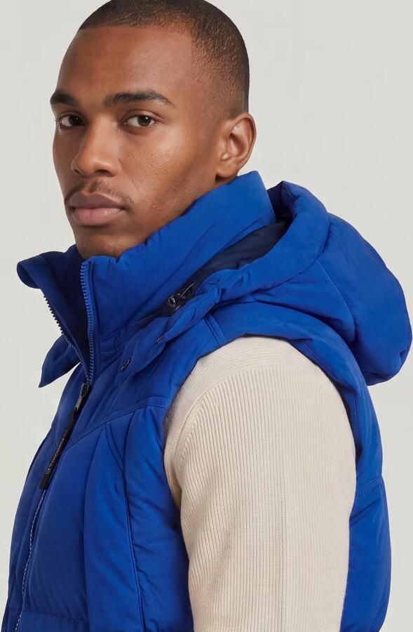 G-Star RAW G-Whistler Padded Hooded 2.0 Bodywarmer Midden blauw Heren - Foto 4