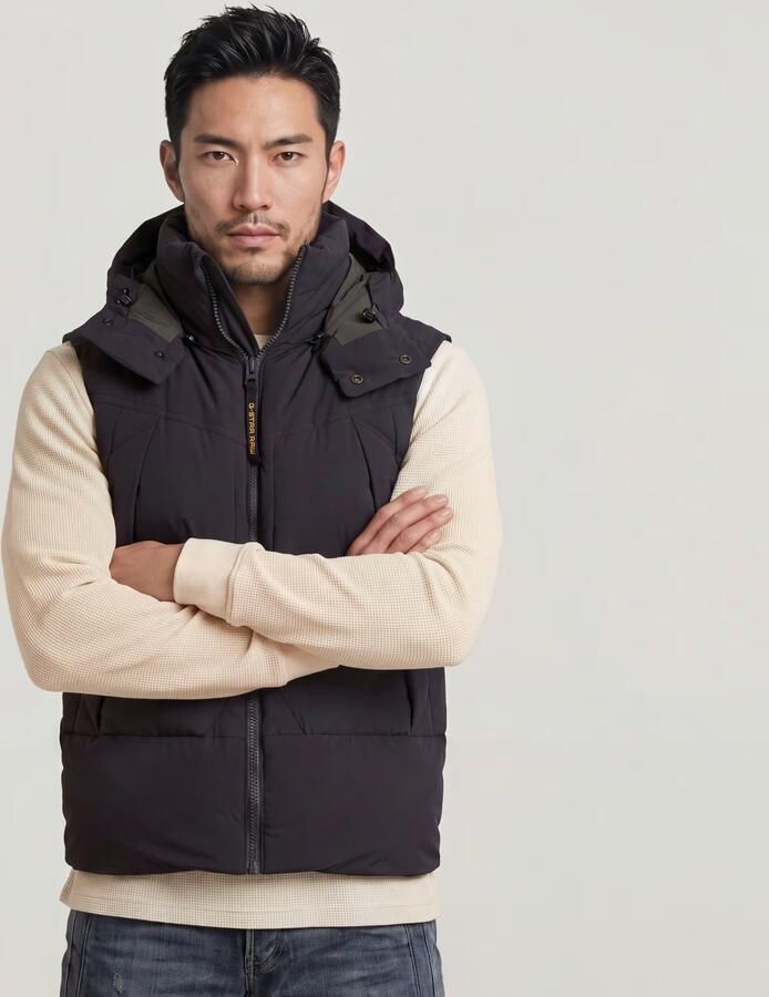 G-Star RAW G-Whistler Padded Hooded 2.0 Bodywarmer Zwart Heren - Foto 6