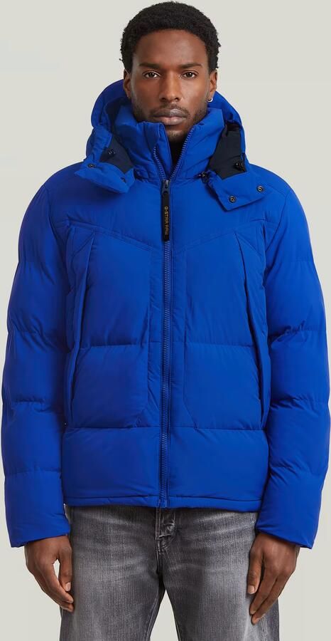 G-Star RAW G-Whistler Padded Hooded 2.0 Jack Midden blauw Heren