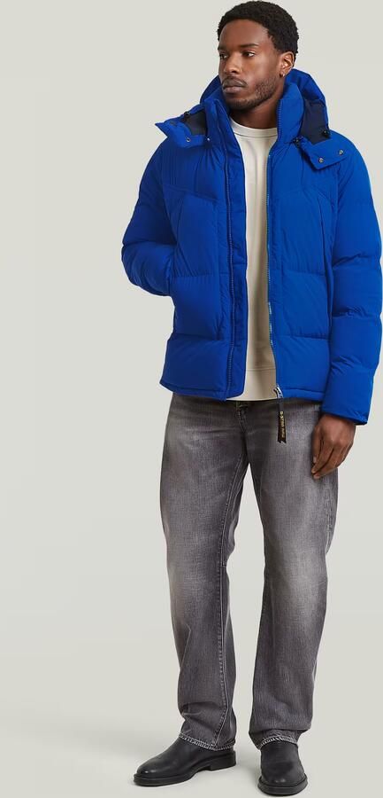G-Star RAW G-Whistler Padded Hooded 2.0 Jack Midden blauw Heren - Foto 6