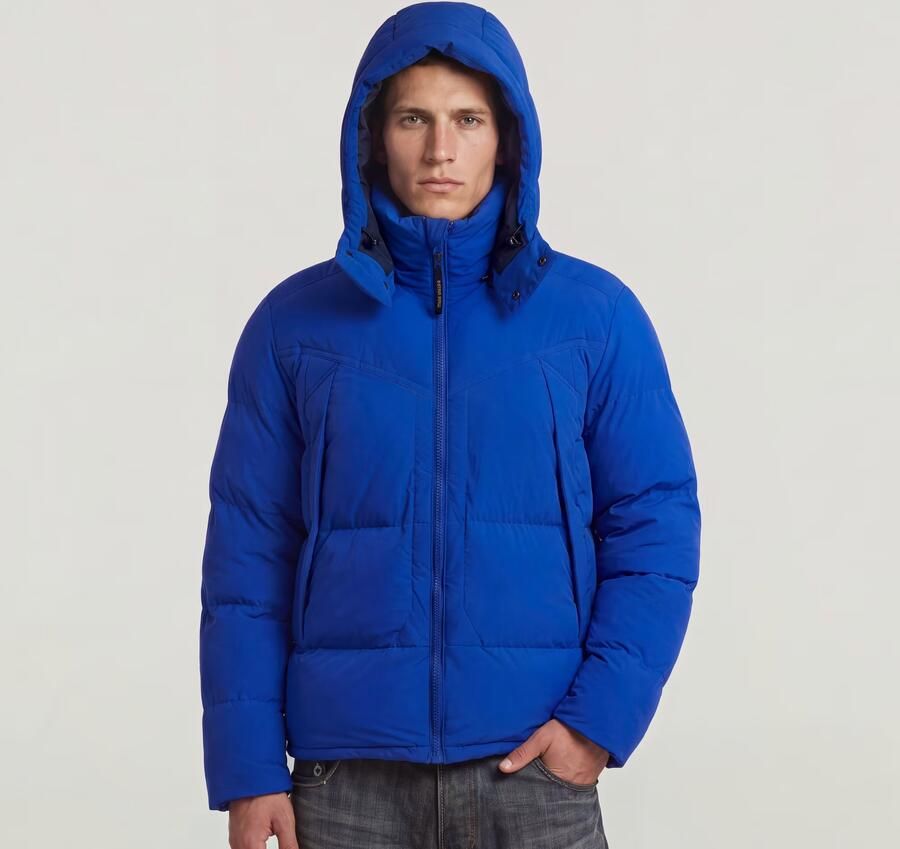 G-Star RAW G-Whistler Padded Hooded 2.0 Jack Midden blauw Heren - Foto 6