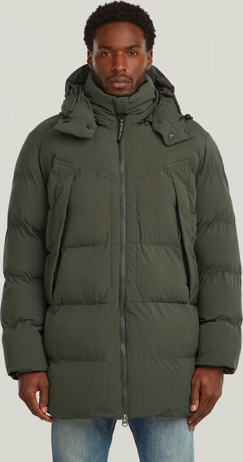 G-Star RAW G-Whistler Padded Hooded 2.0 Parka Grijs Heren