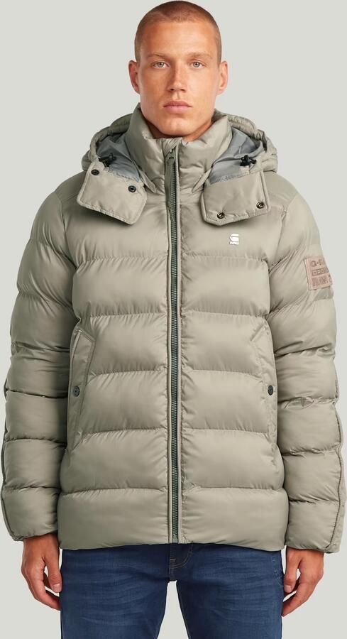 G-Star RAW G-Whistler Padded Hooded Jack Beige Heren
